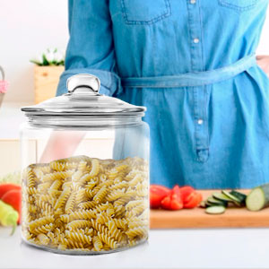 Clear Glass Storage Jar