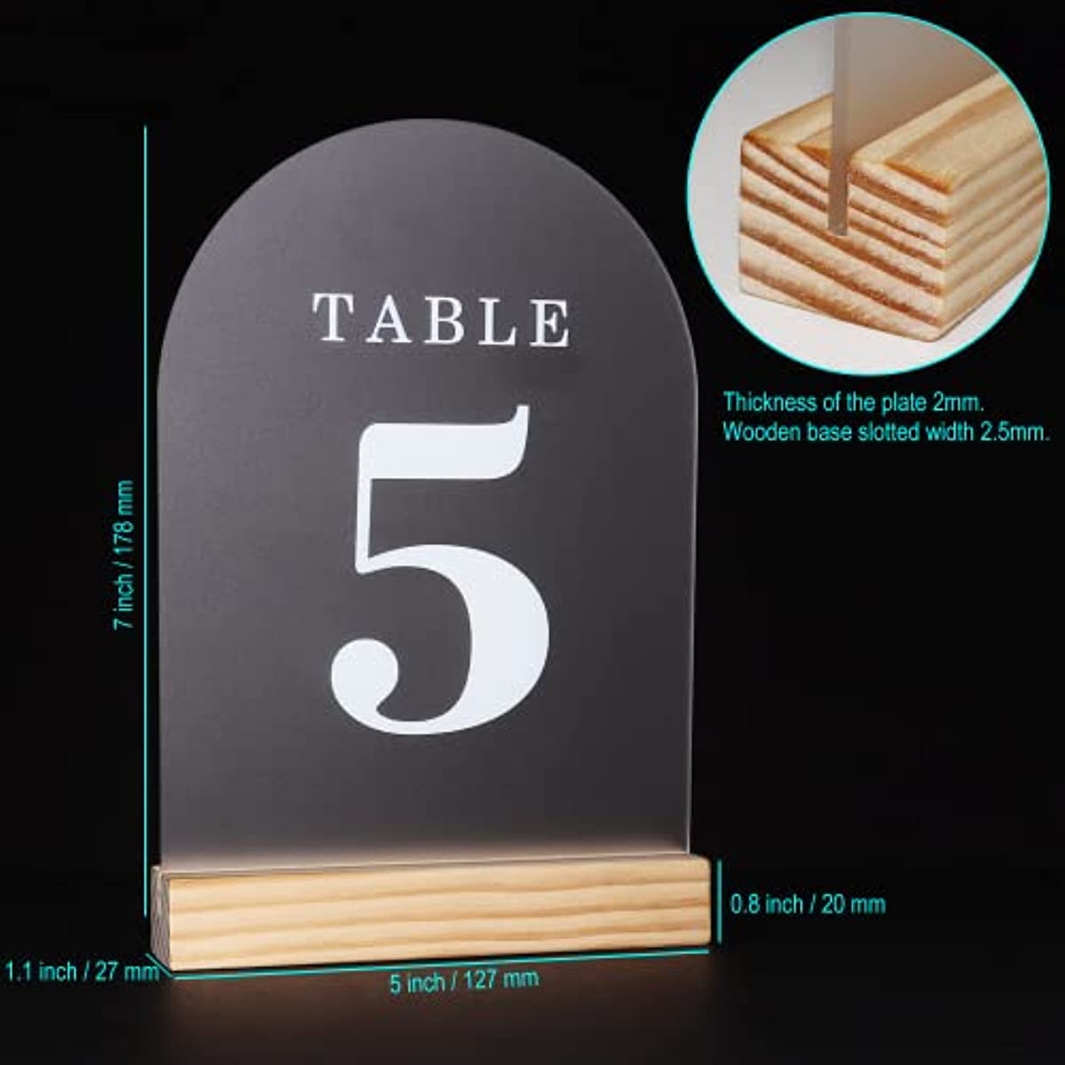 Wedding Table Numbers 1-10, 1-15, 1-20, 1-25, 1-30