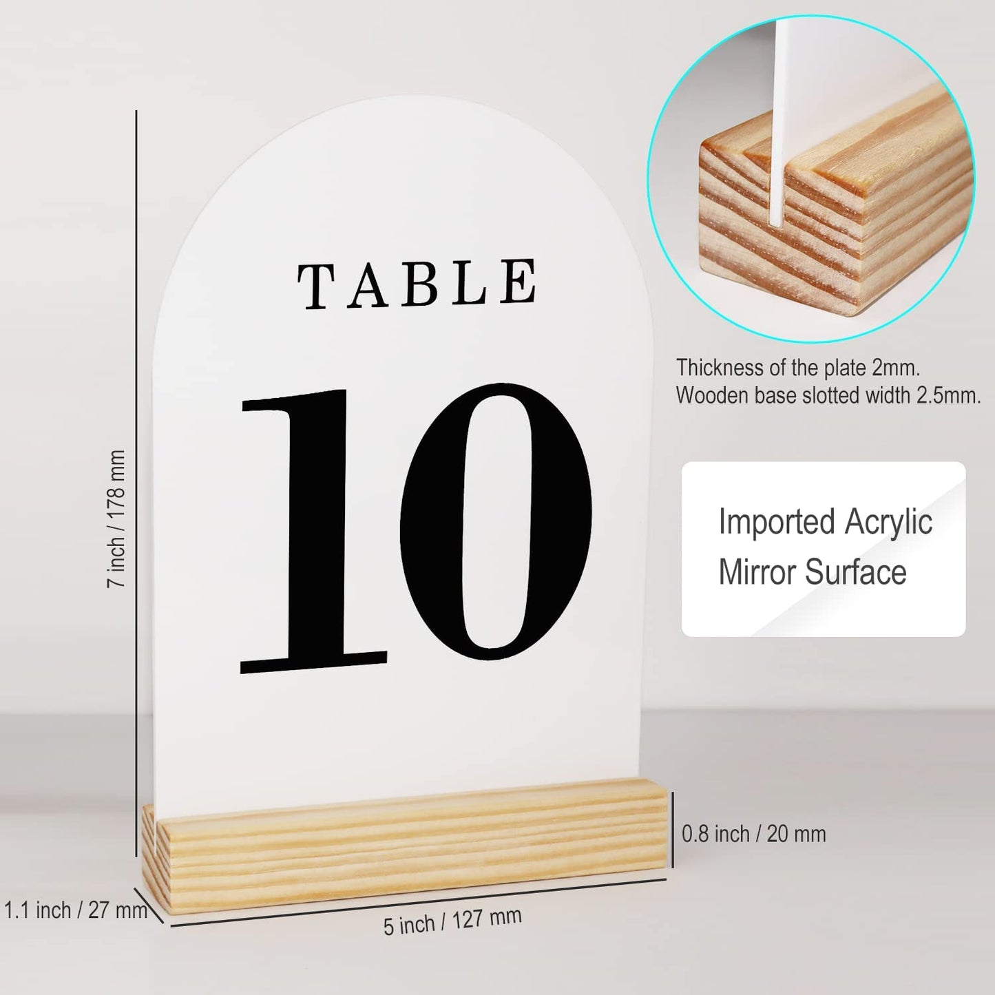 Wedding Table Numbers 1-10, 1-15, 1-20, 1-25, 1-30