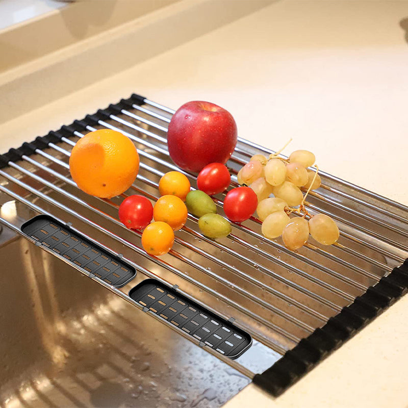 Foldable Roll Up Dish Drying Rack