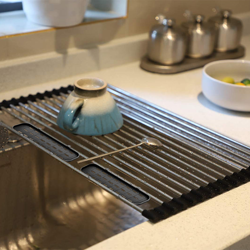 Foldable Roll Up Dish Drying Rack