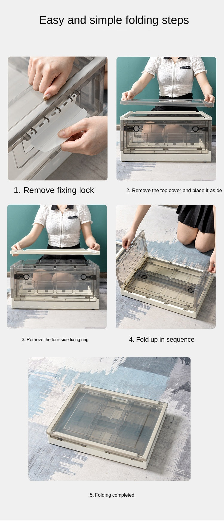 Foldable Clothes Storage Box